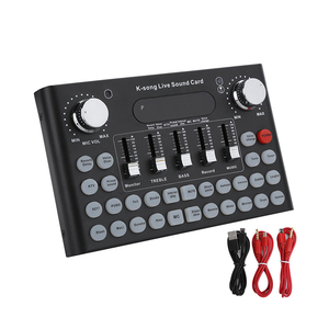 High Quality <strong>Usb</strong> Audio Interface Studio Sound <strong>Card</strong> Recording Soundcard Pc Mobile Live Broadcast Sound <strong>Cards</strong> - Product Image 1