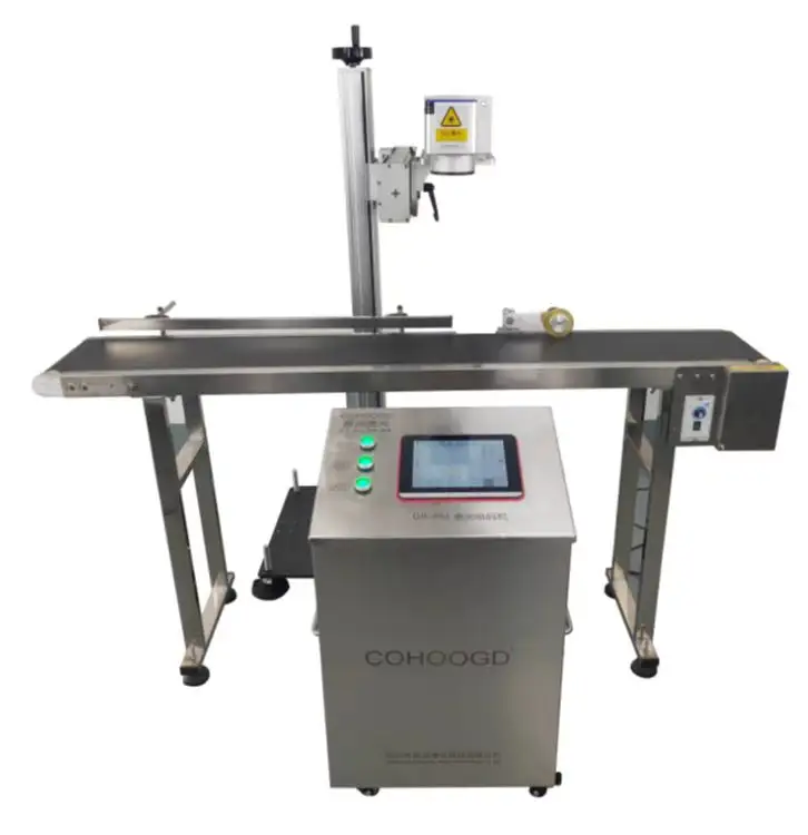 2024 PE HDPE PPR PVC PIPE Cable Printer 20w 30w 50w Fiber Co2 UV Online Flying Laser Engraving Printing Marking Machine Price