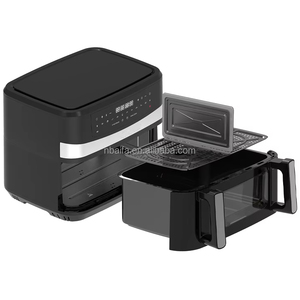 Aifa friggitrice ad aria doppia camera da 9 litri 3L + 6L funzione di sincronizzazione friggitrice ad aria calda con Display Touch digitale e disidratazione 2850 Watt - Product Image 6