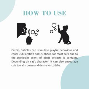 Catnip Fabricante Safe Catnip Bubbles Catnip Flavor Bubble para gatos