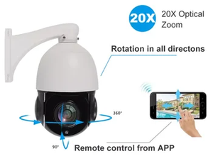 กล้องเครือข่าย IP กันน้ําความเร็วสูง 8MP กล้องรักษาความปลอดภัยติดตาม 360 องศา IR - Product Image 3