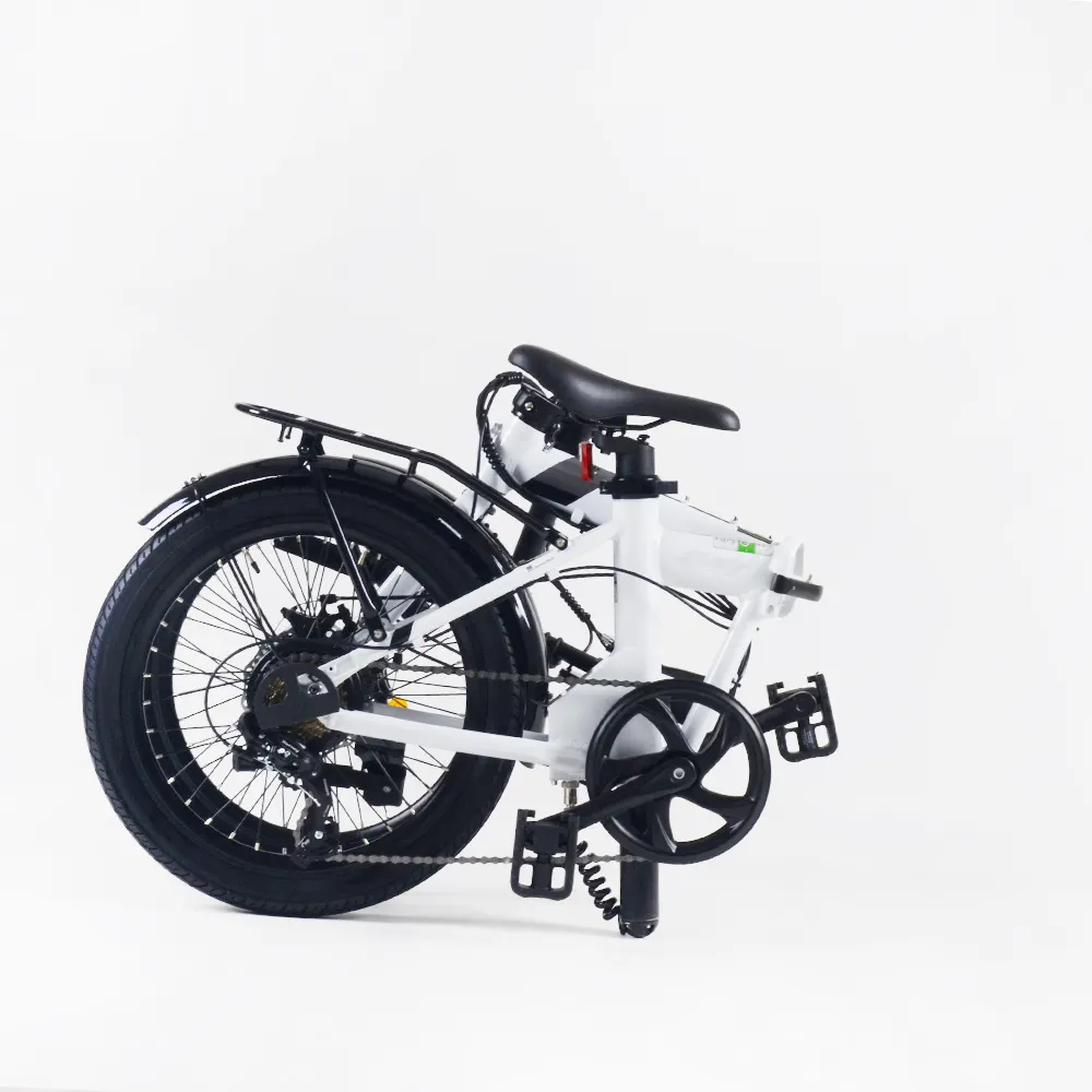 Hottech Ebike वयस्कों के लिए 20 इंच तह बिजली गंदगी बाइक 250w बिजली समुद्र तट क्रूजर साइकिल ई बाइक तह स्वयं चार्ज