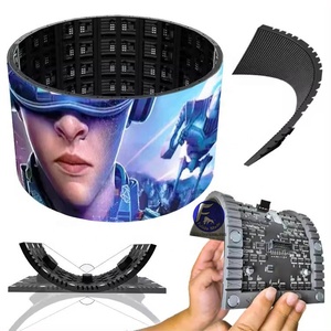 หน้าจอ LED ในร่มแบบยืดหยุ่น P1.8 P2 P2.5 เว้าและนูนโค้งจอแสดงผล LED แบบยืดหยุ่น O-flex หน้าจอ LED แบบปรับได้ - Product Image 1