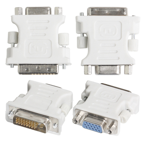 DVI 24 + 1 24 + 5 pines macho a VGA hembra adaptador de enchufe convertidor de vídeo conector de cabeza para ordenador portátil HDTV PC - Product Image 3