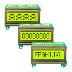 High Quality 1602 Cob Single-Line LCD <strong>Display</strong> Module with STN Yellow Backlight 5.0V Power 8x1 Character LCD <strong>Display</strong>