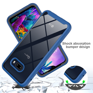 LGベルベットG8XThinq FundasCapa用ハイブリッドTPUPCスカイフォンケースLGG8 V60V50sThinq用耐衝撃性クリスタルクリアバックカバー - Product Image 5