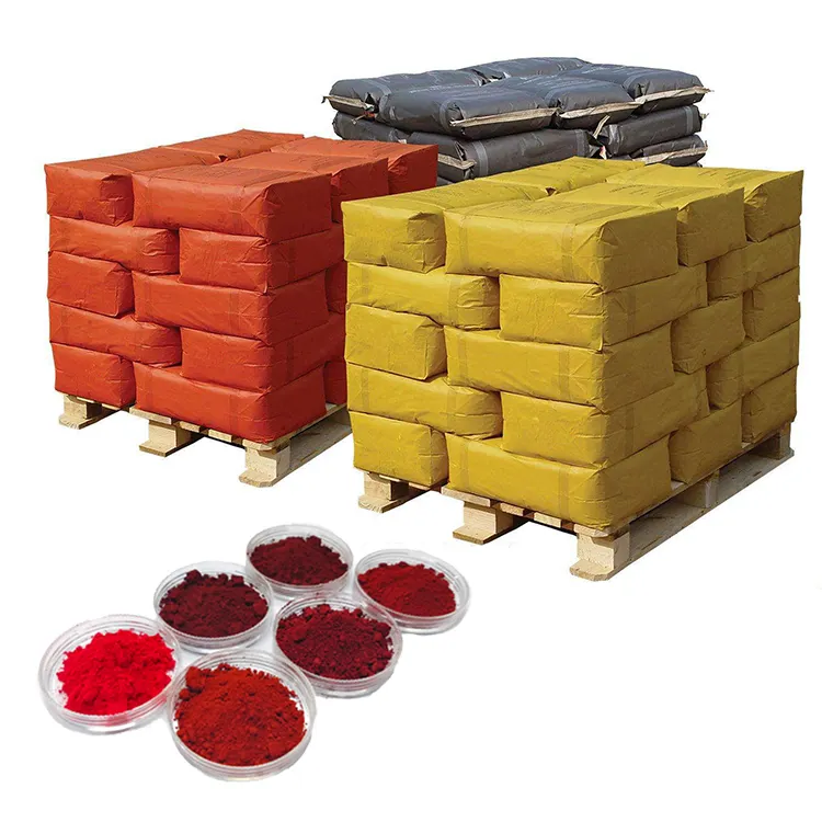 Lieferanten Hochwertiges synthetisches rotes Eisenoxid-Rot pigment mit 110 120 130 138 190 für Beton ziegel druck und Industrie gebrauch