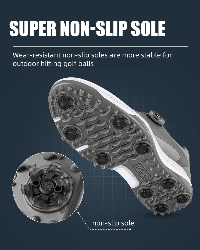 PGM XZ200 summer classic golf shoes oem men spike waterproof golf shoes