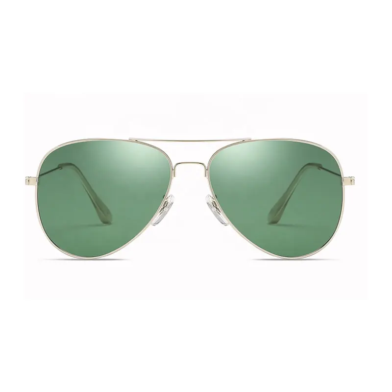 Gafas de sol polarizadas para hombre y mujer, lentes de sol unisex de calidad simple, forma de piloto, peso muy ligero, tamaño medio