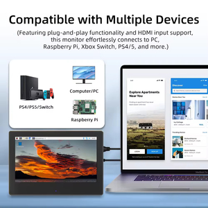 Manufacturer 7 Inch 1024*600 IPS LCD Capacitive Touch <strong>Screen</strong> <strong>Raspberry</strong> <strong>Pi</strong> Display <strong>with</strong> Speakers and <strong>Case</strong> MPI7008-C - Product Image 4