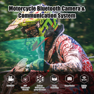 Freed Conn <span class=keywords><strong>Intercom</strong></span> R1 Plus 6 Fahrer 1000M mit 1080P HD Kamera gruppe <span class=keywords><strong>Intercom</strong></span> Motorrad helm Bluetooth Headset