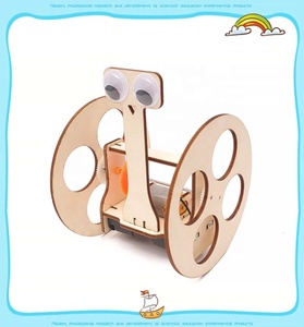 バランスカーロボット木製モデルビルディングブロックキットアセンブリおもちゃギフト子供大人用 - Product Image 3