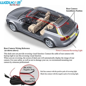 Mirror Dash Cam 4.5&quot; <strong>LCD</strong> Screen 1080P 150 Wide Angle Car Camera Front and Rear Camera Dual Lens Vehicle Traveling Data Recorder - Product Image 5