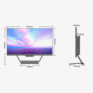 Tasarım 24 inç All in One masaüstü bilgisayar çekirdek i7 7700 DDR4 16GB RAM 512GB SSD OEM i7 7Th nesil işlemci hepsi bir PC - Product Image 5