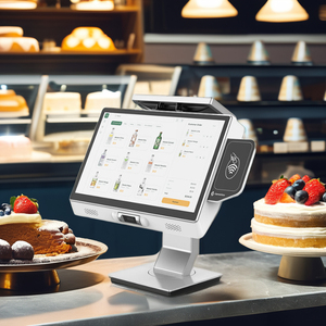 Tableta con pantalla táctil de doble escala de 13,3 pulgadas Android/Windows 10/11 con software de sistema POS móvil para cámara compatible con pago - Product Image 5