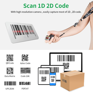Effon NS02 Barcode und Codiergerät Online-Nationale Identifikationsschild-Ring-Scanner für <span class=keywords><strong>Google</strong></span> Bewertungen kleine QR-Codes für PC - Product Image 2