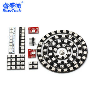 WS2812 RGB LED 6ビットブレイクアウトカラーライトモジュールシングルラインインターフェースフルカラー発光管 - Product Image 6