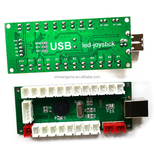 Botón de joystick codificador USB estilo HAPP Zero Delay, Kit de bricolaje, controlador de palo Arcade para PC, caja de TV Raspberry Pi para empujador de monedas