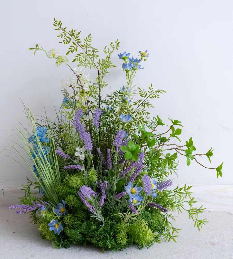 Fiore da pavimento in erba