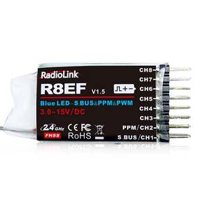 Aismartlink R8EF RCレシーバーR8EF 8チャンネル2.4GHz RCレシーバーSBUS/PPM/PWM長距離制御RX - Product Image 1