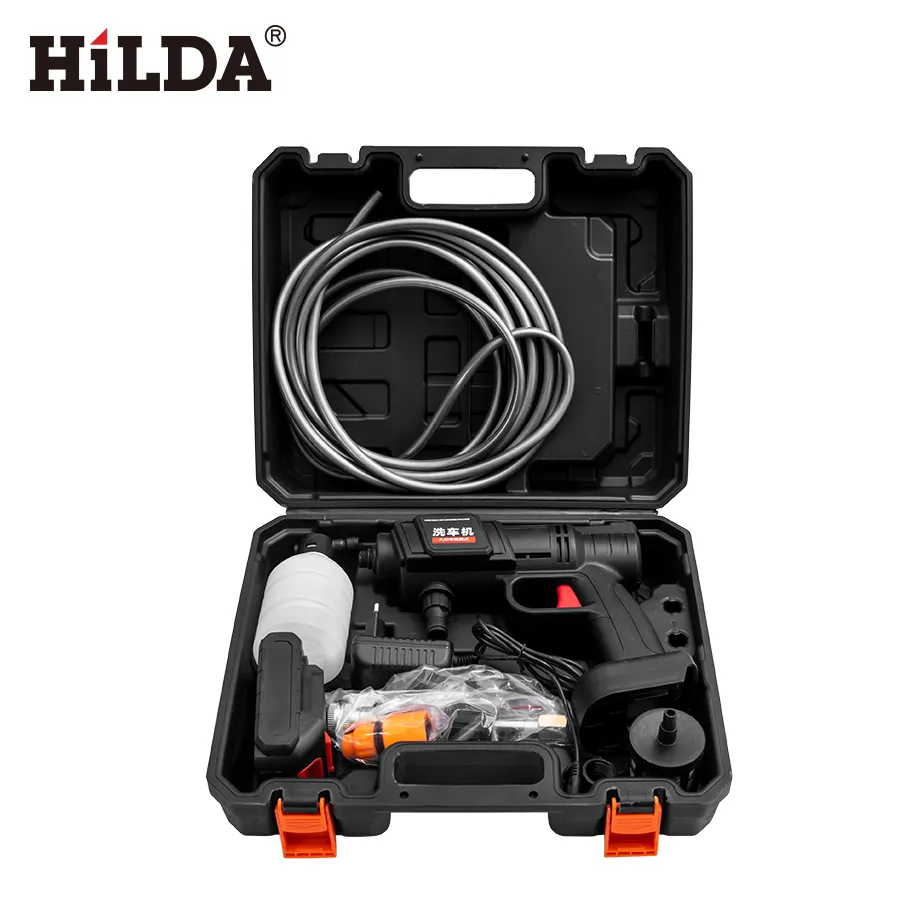 HILDA — pistolet puissant sans fil, à haute pression, au lithium, pour lavage de voiture, sans corde, à jet d'eau, pour nettoyage de véhicule, 24V