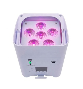 Özel düğün Uplight 6x18w RGBWA + UV 6 in 1 led par ışık DMX 512 uzaktan kumanda par ışık - Product Image 6
