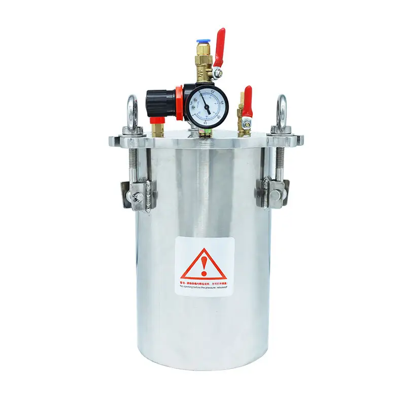 Factory Supply 2L 304 Stainless Steel Dispensing Glue Adhesive Epoxy Dispensing Pressure barrel Glue Pressure Tank