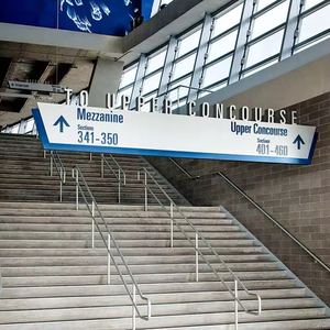 Weatherproof Wayfinding Sign | Outdoor Advertising Sign Customized for Business Entrance - Product Image 1