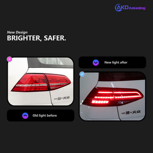 Golf 7 LED arka lambası 2013-2020 için araba ışıkları Golf 7.5 kuyruk lambası arka gövde dur fren dinamik sinyal animasyon oto aksesuar - Product Image 4