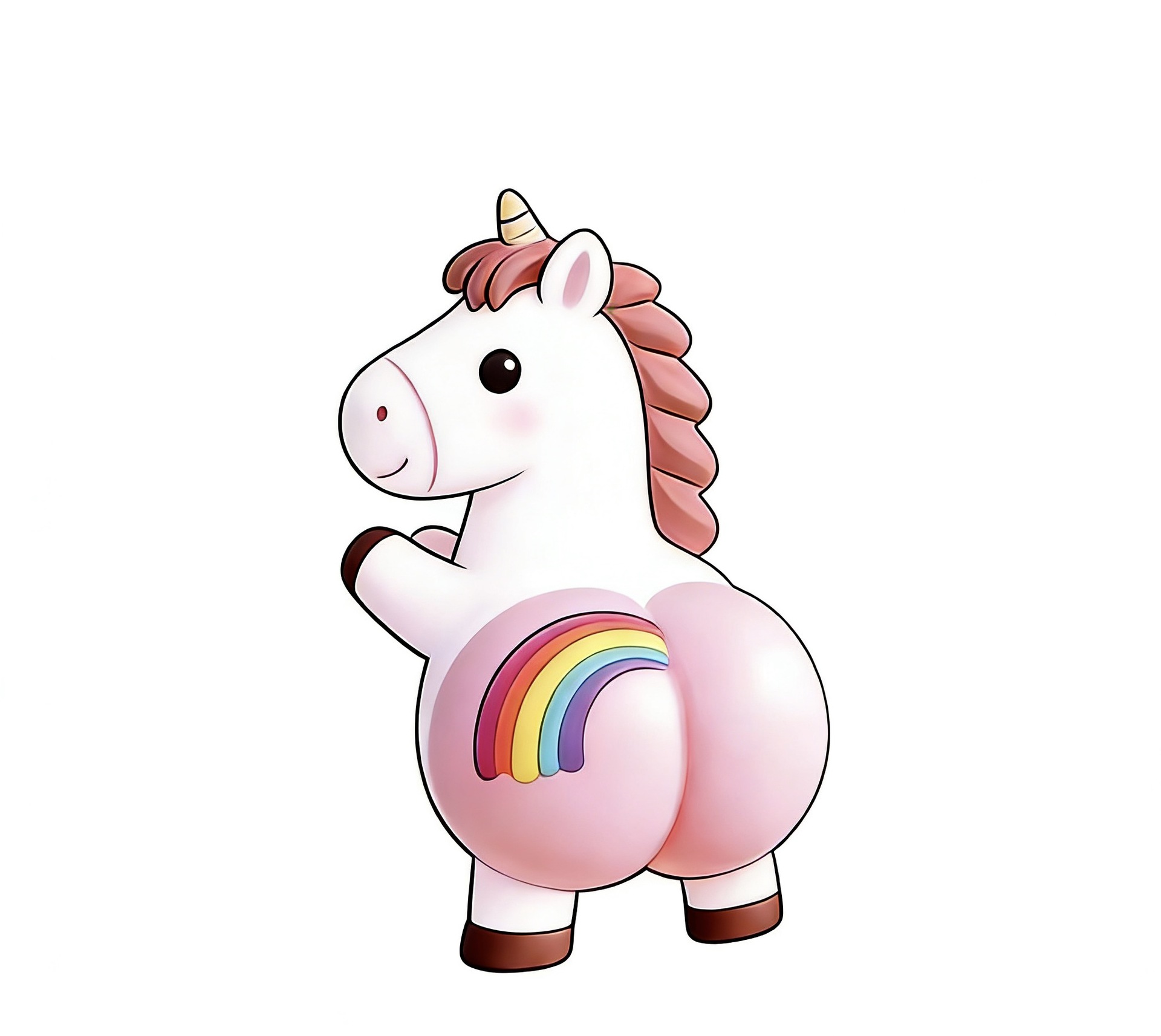 Sin pellizco de trasero de 3 caballos