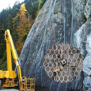Rete di sicurezza sistema esagonale maglia con drappeggi maglia maglia protezione Rockfall fabbrica di rete per caduta massi - Product Image 5