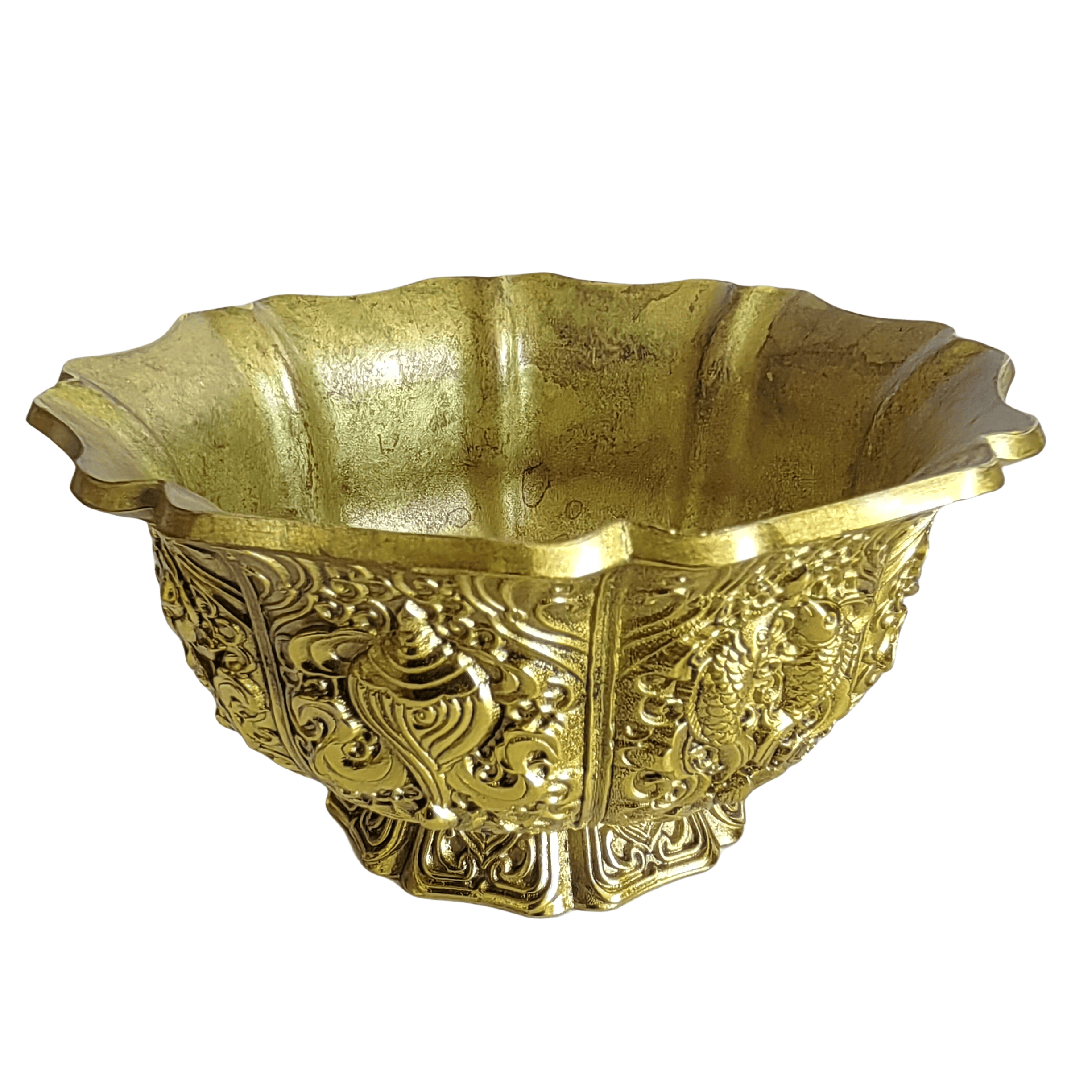 แปดสมบัติถ้วยมงคลที่นำเสนอ