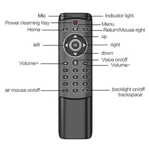 2.4G Wireless Backlit Voice IR-Lern fernbedienung mit Ziffern taste - Product Image 6