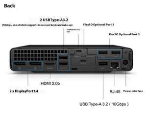 Mini computadora de escritorio de oficina comercial Mini Host Edición personalizada Host único I3-12100T 8G 512G HP Elite Desk 800G9 DM - Product Image 3