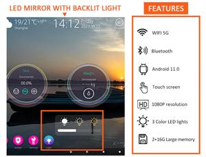 Зеркало с сенсорным экраном для дома, android 11 - Product Image 3