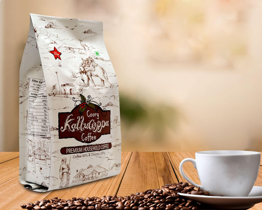Bolsas de café con fuelle lateral
