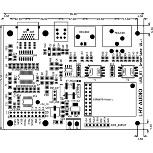 Placa de salida de Audio Digital QCC5125 BT 5,1, I2S a fibra Coaxial SPDIF AES, interfaz USB - Product Image 5