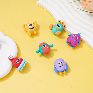 6PCS quái vật nhỏ trẻ em tẩy thiết lập tự làm giáo dục 3D <span class=keywords><strong>Shape</strong></span> mini Trường tẩy cho trẻ em - Product Image 2