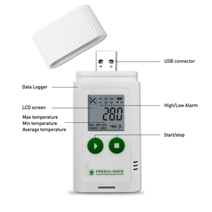 Tagplus-t קר שרשרת מזון חיישן טמפרטורה USB נתונים לוגר נתונים