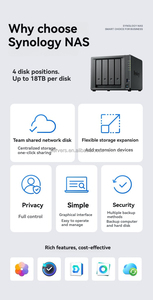 Versátil Estación de disco de capacidad expandible Ds925 + IT ECC Servidor de almacenamiento de red Nas de 4 bahías - Product Image 2