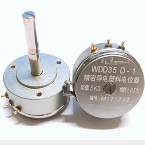 1K 2K 5K 10K Wdd35d4 10k导电塑料精密电位计0.1% 角位移传感器 - Product Image 2