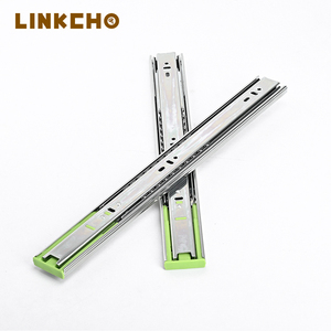 Venta directa de fábrica Hidráulico Cierre suave Amortiguador Cajón Diapositivas para muebles Hardware Cajón Canal Corredores Rieles Guía - Product Image 4