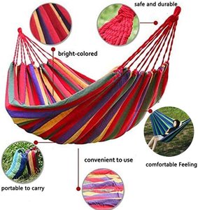 Woqi lit-balançoire Double Portable de haute qualité avec support en acier réglable, lit-balançoire de camping - Product Image 4