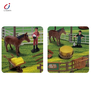 Chengji Farm Animals <strong>Toy</strong> Set Children Diy Learning Models Mini Figure Fun Simulation Animal Farm <strong>Toys</strong> House - Product Image 4