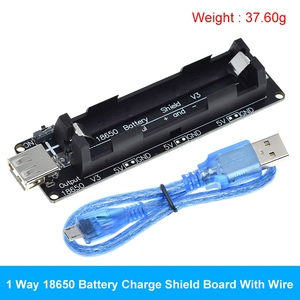 ESP32 ESP32S ahududu Pi için Wemos için 18650 pil şarj kalkanı kurulu V3 mikro USB portu tip-a USB 0.5A arduino için şarj