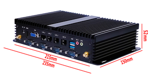 Elsky Pentium 3825U 4025U 4558U Mini PC DDR3 4LAN 6COM Mini computadora de escritorio Thin Client X86 Linux Mini PC industrial sin ventilador - Product Image 2