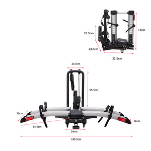 Xe Ô Tô SUV Giá Xe Đạp Cho 2 Với Chống-Wobble 2-Inch Receiver Chèn Xe Phía Sau Xe Đạp Tàu Sân Bay Giá Phù Hợp Với 16Inch Để 29Inch Xe Đạp - Product Image 5