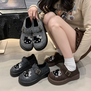 All-<strong>Match</strong> Bucken Single-Layer Platform Sandals for Spring Summer Cute Casual Baotou for Slippers Soft Soled Mesh New Princess - Product Image 3
