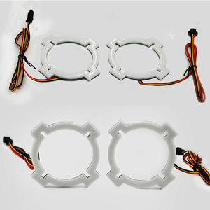Led X Shape Halo Angel Eyes Rgbw追跡色流れるアプリ制御Btユニバーサル
