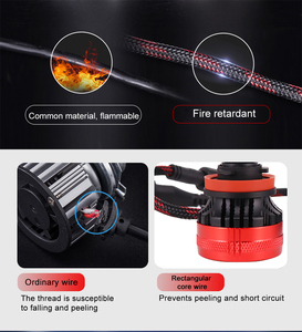 ชิปรถยนต์ปรับแต่งได้110 24000LM,ไฟหน้ารถชอปเปอร์ LED 6500หลอดไฟตัดสาย12V G-XP W E6 H4 K Led H4 - Product Image 6